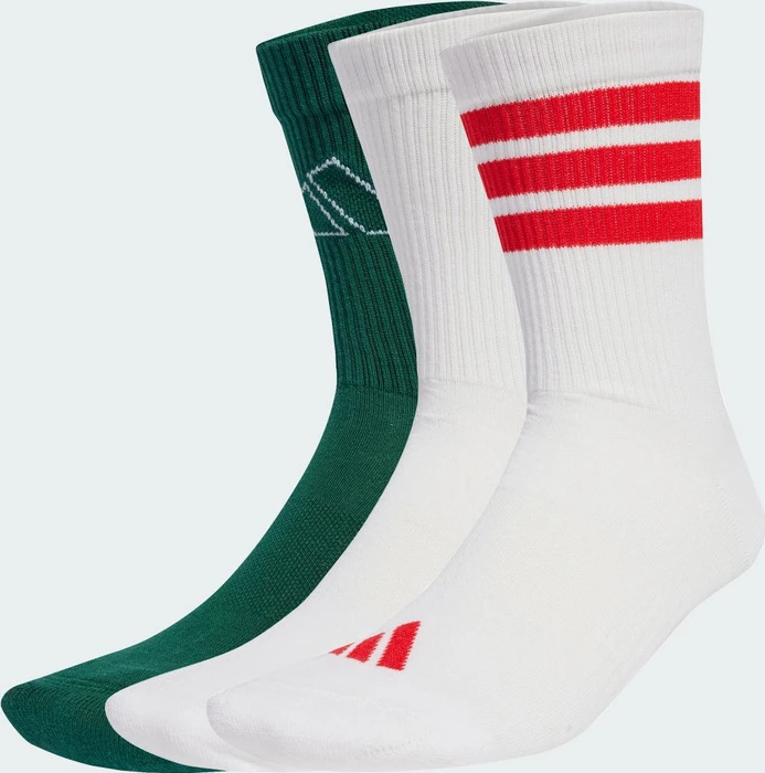adidas Logo Socken white/powder plum, 3 Paare