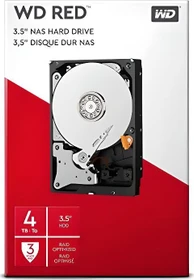 Western Digital WD Red NAS 4TB, 24/7, 512e / 3.5" / SATA 6Gb/s, retail