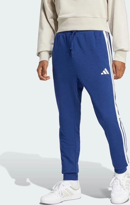 adidas Essentials 3-Streifen French Terry Trainingshose lang dark blue/white (Herren)