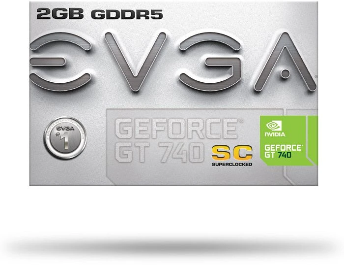 EVGA GeForce GT 740 SuperClocked, 2GB GDDR5, 2x DVI, Mini HDMI