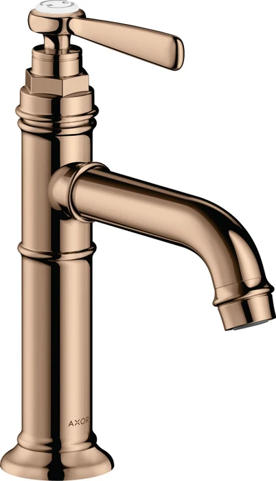 Hansgrohe Axor Montreux Einhebel-Waschbeckenarmatur 100 mit Hebelgriff polished red gold