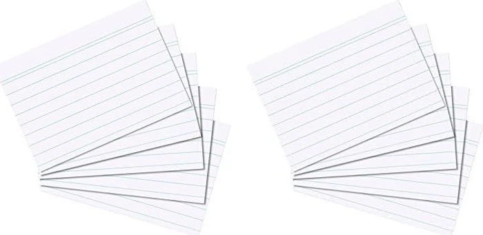 Herlitz Karteikarten, A7, liniert, weiß, 100 Blatt