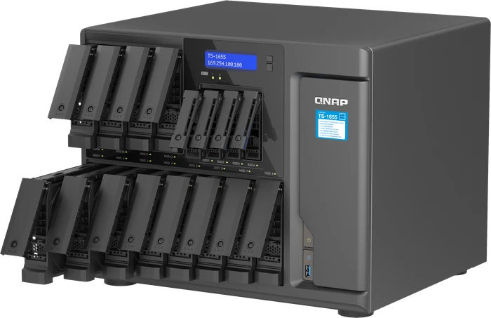 QNAP QuTS hero Turbo Station TS-1655-8G, 8GB RAM, 2x RJ-45 2.5GBase-T, 4x USB-A 3.0