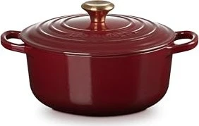 Le Creuset Signature Gusseisen Bräter rund 20cm 2.4l garnet