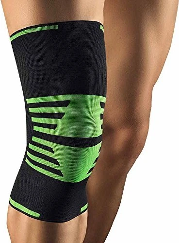 Bort Medical ActiveColor Sport Kniebandage Größe M schwarz/grün, 1 Stück