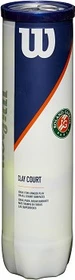 Wilson Roland Garros Clay Court 4 Tennisbälle, 4 Stück