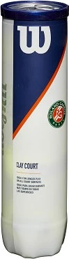 Wilson Roland Garros Clay Court 4 Tennisbälle, 4 Stück