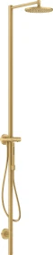 Hansgrohe Axor Starck Duschsäule mit Thermostat und Kopfbrause 240 1jet brushed gold optic