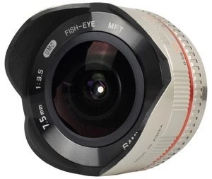 Samyang 7.5mm 3.5 Fisheye für Micro-Four-Thirds silber