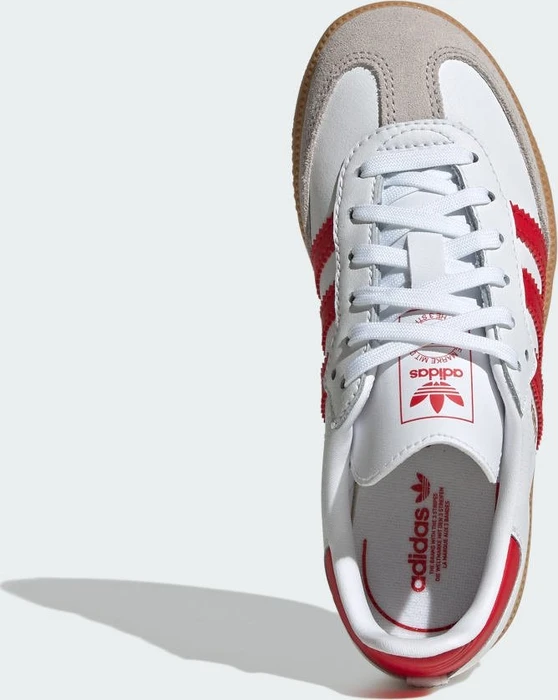 adidas Samba OG cloud white/better scarlet/gum (Junior)