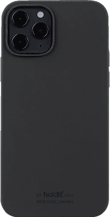 Holdit Silicone Case für Apple iPhone 12/12 Pro schwarz