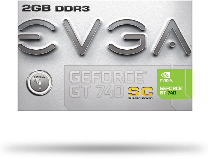 EVGA GeForce GT 740 SuperClocked [Dual-Slot], 2GB DDR3, 2x DVI, Mini HDMI