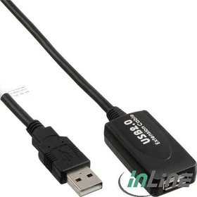 InLine USB 2.0 aktives Verlängerungskabel A/A, 10m (34611I)