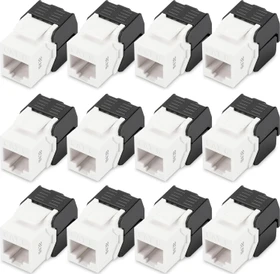 Digitus Keystone Modul RJ-45 Buchse via Verlegekabel Cat6, 12er-Pack