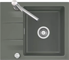 systemceram Genea 60 Einbau Becken reversibel mit Ablauffernbedienung lava