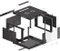 Lanberg 19" Wandschrank 6HE, hängend, Flat Pack, Glastür, IP20, RAL 9004, 600mm tief Vorschaubild