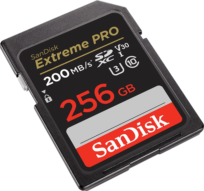 SanDisk Extreme PRO R200/W140 256GB, UHS-I U3, Class 10
