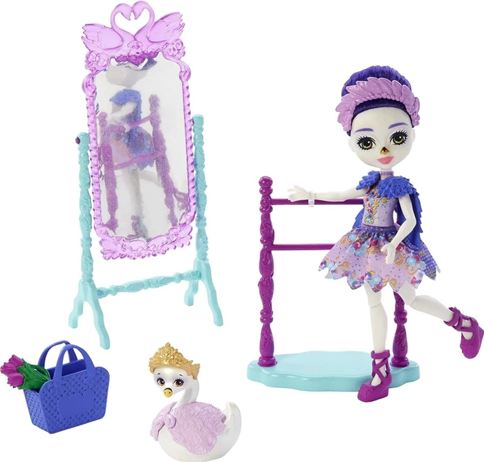 Mattel Enchantimals - Royals Ballettstudio Spielset & Sarely Swan