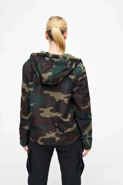 Brandit Windbreaker Frontzip Jacke woodland (Damen)