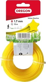 Oregon Starline Trimmerfaden für Rasentrimmer gelb, 1.7mm/15m