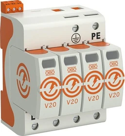 OBO Bettermann Überspannungsableiter V20 4-polig mit FS 280V