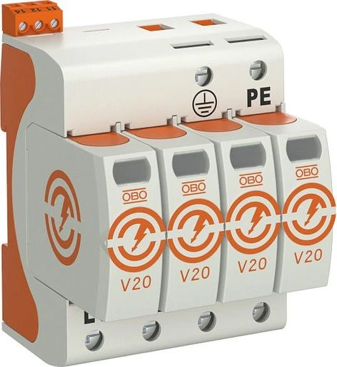 OBO Bettermann Überspannungsableiter V20 4-polig mit FS 280V