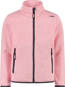 CMP Fleece Knit-Tech Meliert Jacke pink/bianco (Junior)