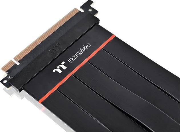 Thermaltake TT Premium PCI-E Extender Riser Card Cable, gewinkelt, PCIe 4.0, 300mm