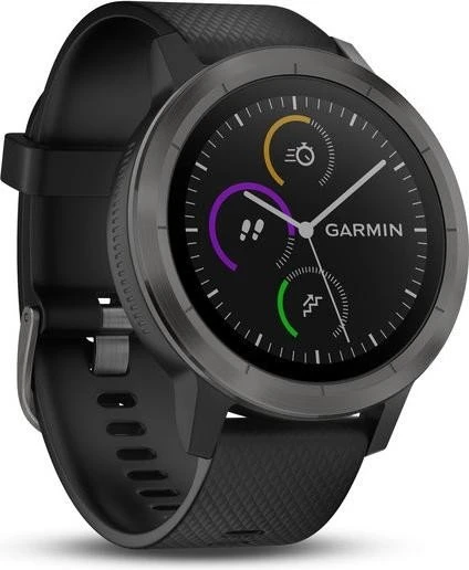 Garmin vivoactive 3 schiefer/edelstahl