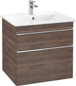 Villeroy & Boch Venticello Waschbeckenunterschrank für Becken mittig 2 Auszüge 603x590x477mm arizona oak/chrome