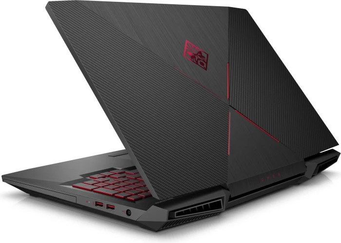 HP OMEN by HP Laptop 17-an014ng, Shadow Black, Core i7-7700HQ, 16GB RAM, 256GB SSD, 1TB HDD, GeForce GTX 1070, DE