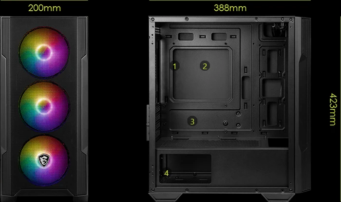 MSI MAG Forge M100A, Acrylfenster