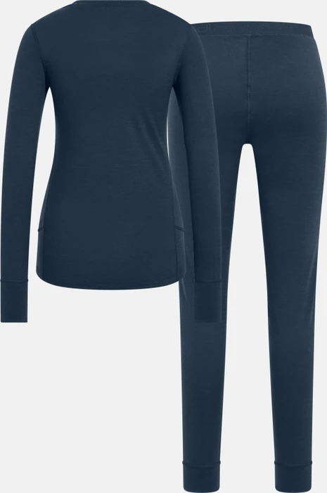 Odlo Natural Merino 200 Set blue wing teal/blue ashes (Damen)