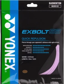 Yonex Exbolt 63 Badmintonsaite lavender 10m