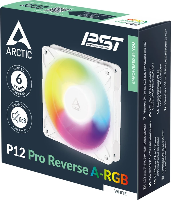 ARCTIC P12 Pro Reverse A-RGB, weiß, 120mm