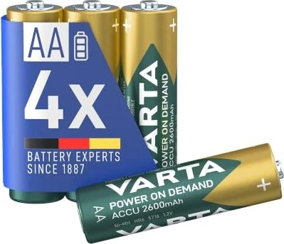 Varta Recharge Accu Power on Demand Mignon AA NiMH 2600mAh, 4er-Pack