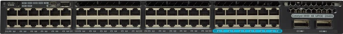Cisco Catalyst 3650 IP Services Rackmount Gigabit Managed Stacking Switch, 48x RJ-45, 2x QSFP+, 660W UPoE