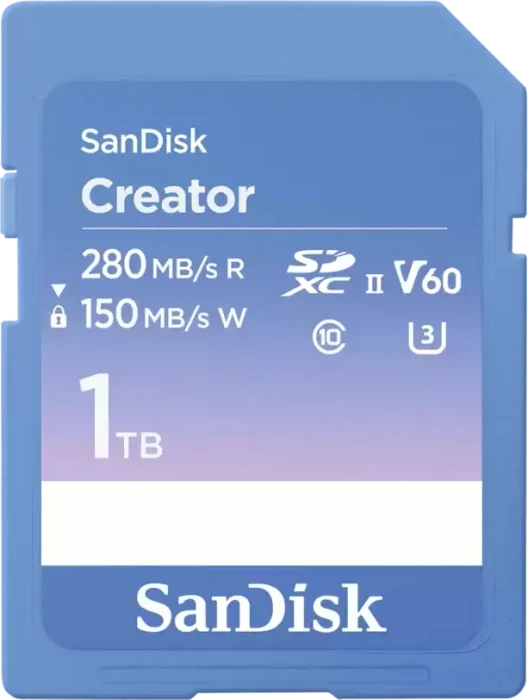 SanDisk Creator R280/W150 1TB, UHS-II U3, Class 10
