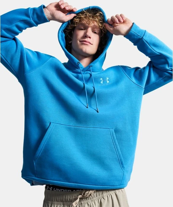 Under Armour Icon Fleece Hoodie aegean blue (Herren)