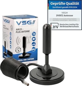 VSG24 Leistungsstärkste DVB-T2 HD Antenne ALU-Massivkern AVK25-PLUS