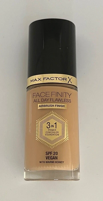 Max Factor Facefinity All Day Flawless Foundation W78 warm honey LSF20, 30ml