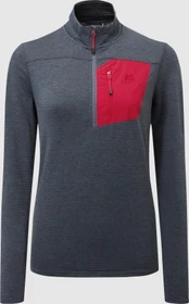 Mountain Equipment Lumiko Zip Funktionsshirt langarm ombre blue/capsicum (Damen)