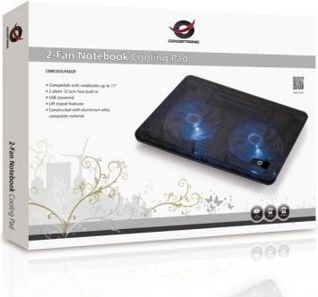 Conceptronic Thana CNBCOOLPAD2F, Notebook-Stand/Notebook-Kühler bis 15.6"