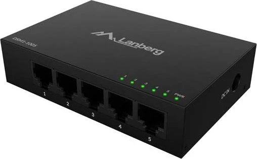 Lanberg DSM1 Desktop Gigabit Switch, 5x RJ-45