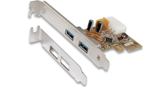 Exsys EX-11082-2, 2x USB-A 3.0, PCIe 2.0 x1 (EX-11082)