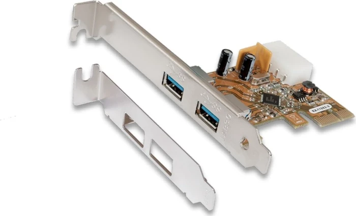 Exsys EX-11082-2, 2x USB-A 3.0, PCIe 2.0 x1