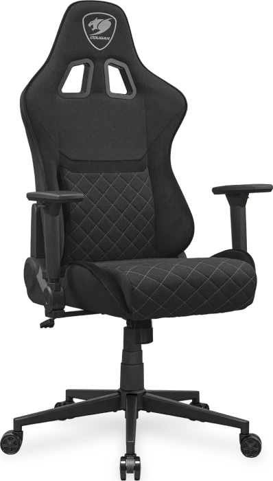 Cougar Armor One V2 Stoff Gamingstuhl, schwarz