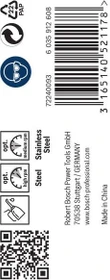 Bosch Professional HSS-Co Spiralbohrer, 4.2x43x75mm, 10 Stück