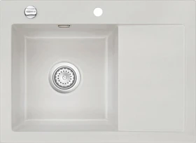 systemceram Mera 70 F Einbau Becken links mit Ablauffernbedienung alu