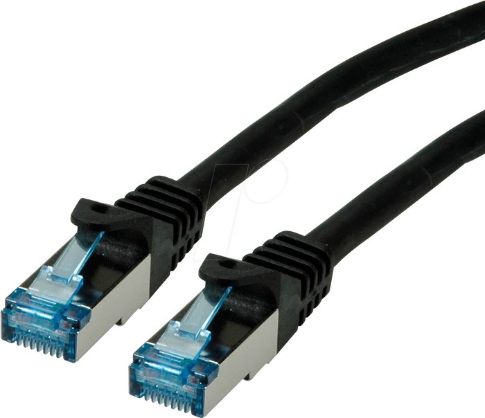 Roline / Secomp GHMT Patchkabel, Cat6a, S/FTP, RJ-45/RJ-45, 20m, schwarz
